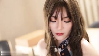 【69堂免费视频】留学生『妮可』-黑丝旗袍女神的疯狂