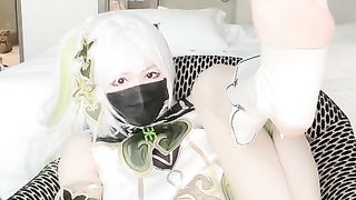 【69堂免费视频】二次元美少女 向日君 hinata2000 cos小草神自慰