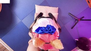 【69堂午夜视频】身材超紧小嫩逼Cos玉藻前爆操，自己女上坐着鸡巴来回摇摆，清纯与风骚并存